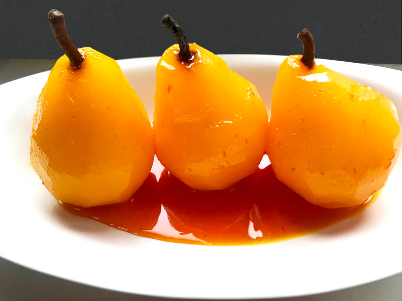 Luxurious Saffron Pear Dessert